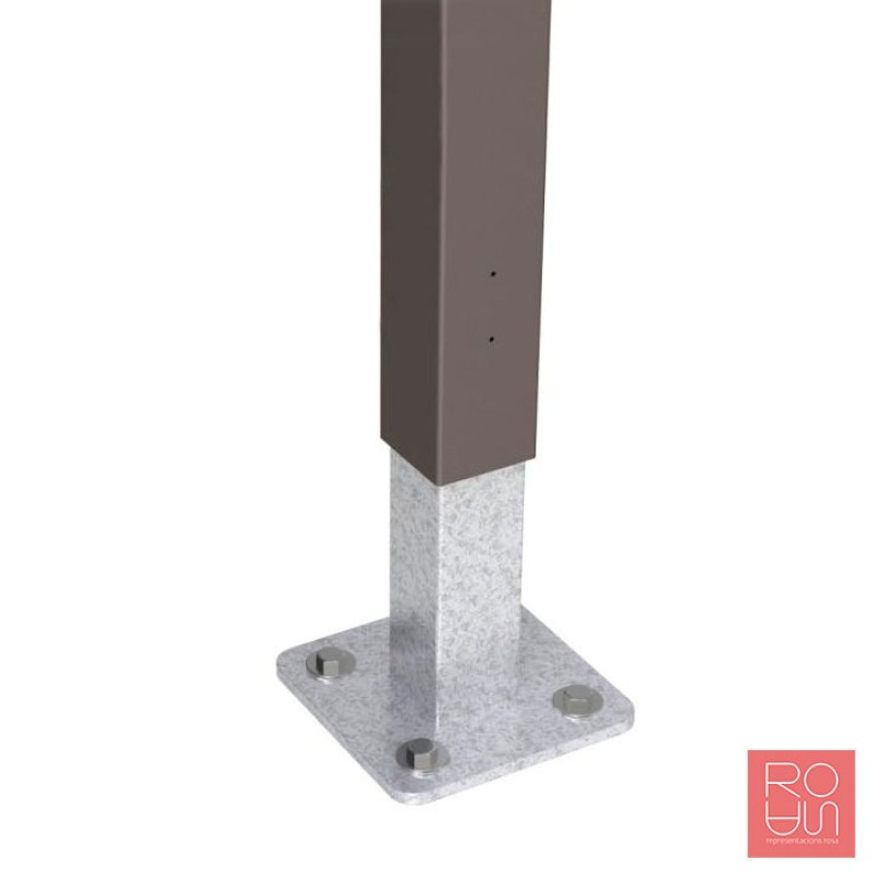 Pèrgola d'ombreig amb teulat en llistons de fusta model Océano